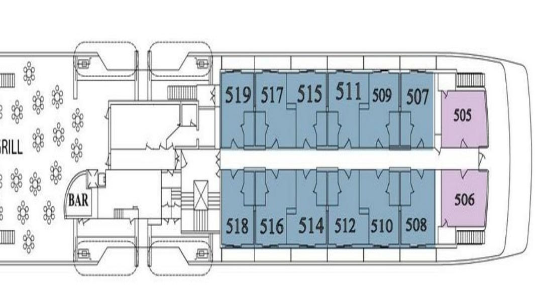 SILVER GALAPAGOS DECK 5 deck plans