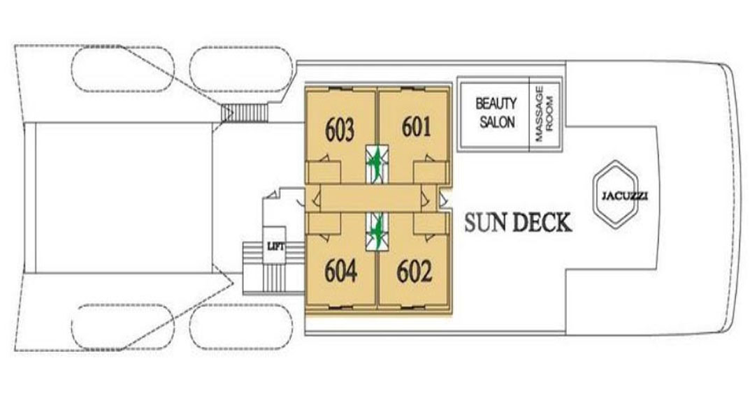 SILVER GALAPAGOS Deck 6 Deck Plans