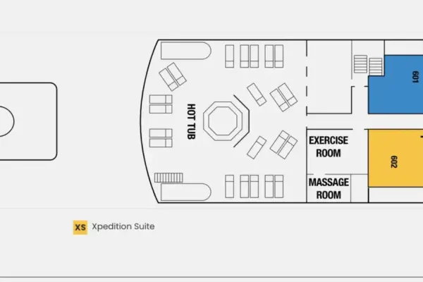 CELEBRITY XPEDITION deck 6 deck plans