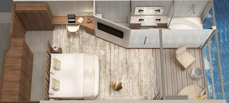 Celebrity Flora Premium Sky Suite With Infinite Veranda Floorplan