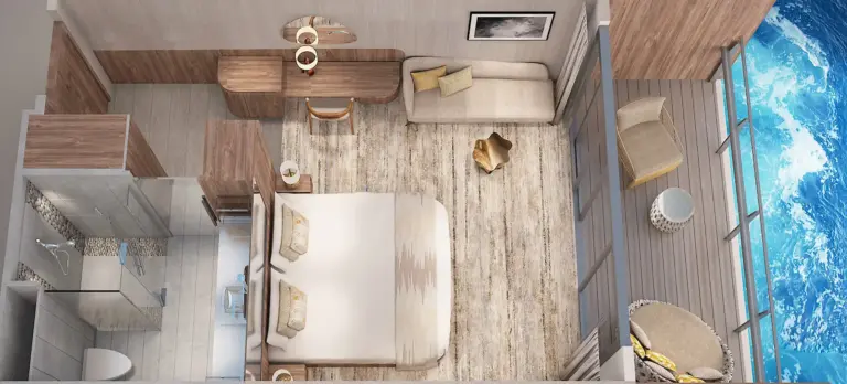 Celebrity Flora Sky Suite With Veranda Floorplan