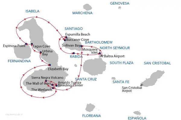 6-DAY:5-NIGHT WESTERN GALAPAGOS CRUISE (F) - ENDEMIC copy