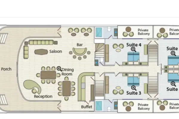 COMORANT II Deck Plans MAIN DECK