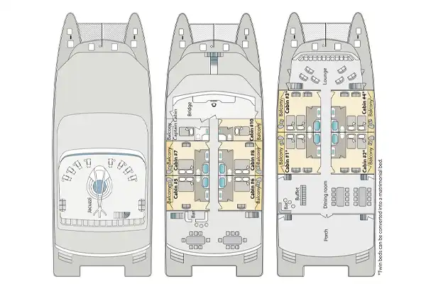 OCEAN SPRAY full deck plans small