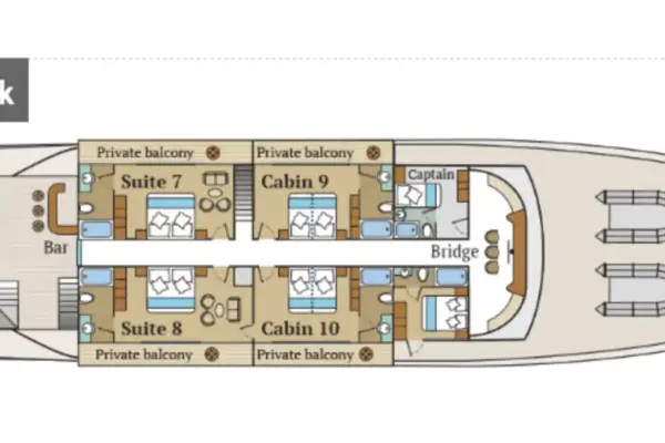 INFINITY DECK PLANS - Upper Deck