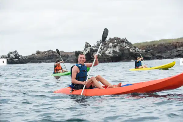 NATURAL PARADISE kayak man paddling