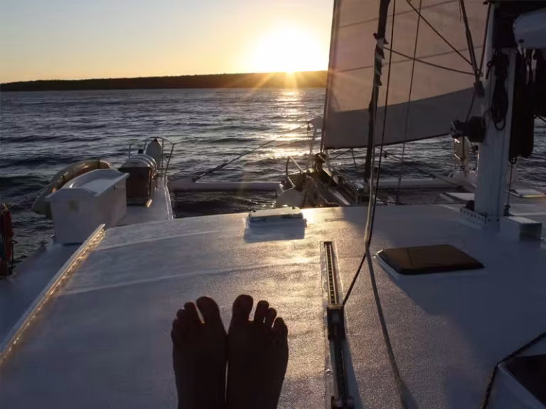 NEMO II life onboard feet silhouette