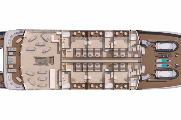 Hermes Galapaos Catamaran - Upper Deck